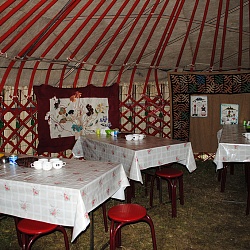 Inside Yurt in Karkara